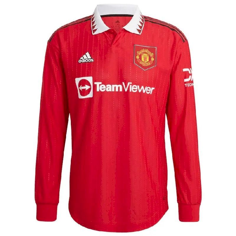 Mens Manchester United 2022/23 Home Long Sleeve Jersey
