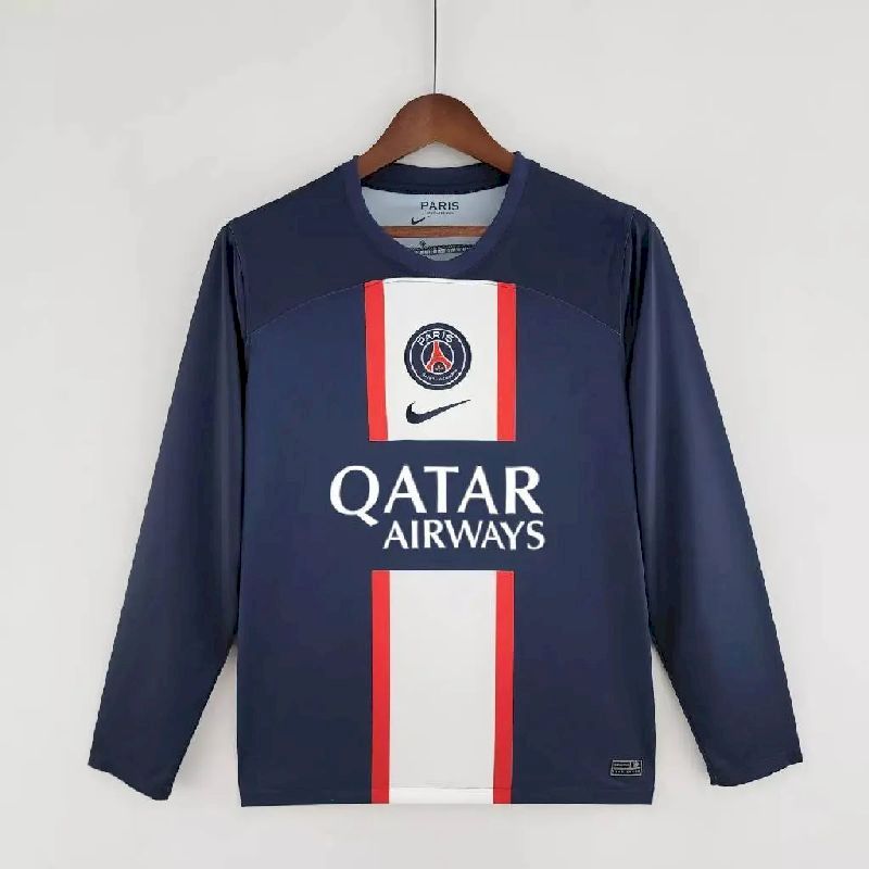 Mens Paris Saint-Germain 2022/23 Home Long Sleeve Jersey