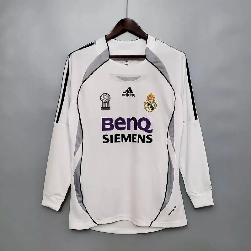 Retro Real Madrid 2006/07 Home Long Sleeve Jersey