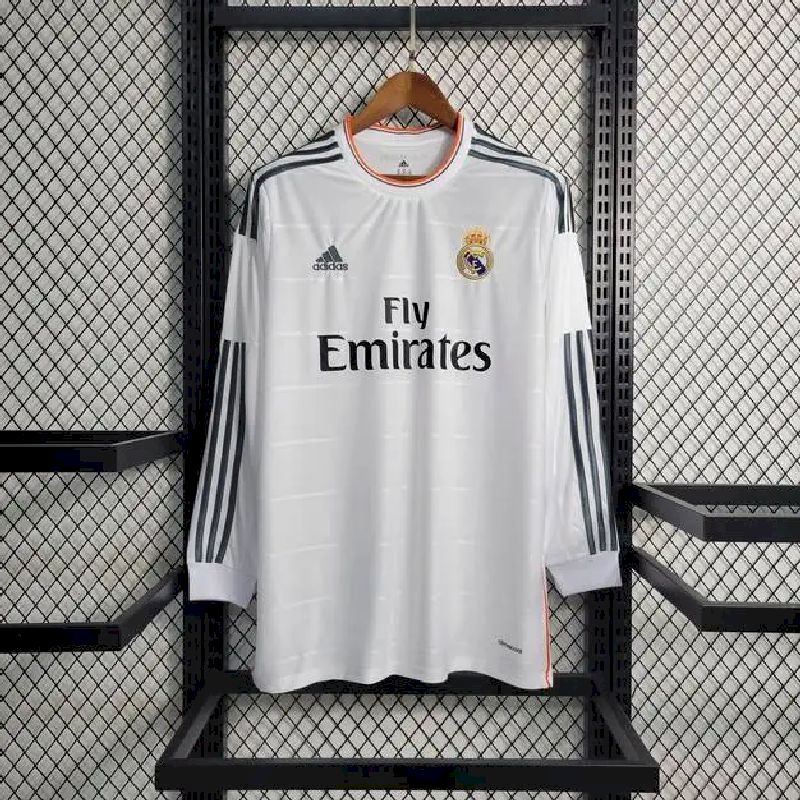 Retro Real Madrid 2013/14 Home Long Sleeve Jersey