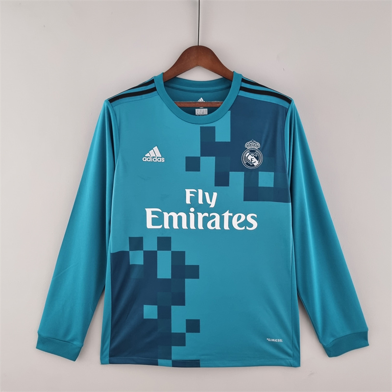 Retro Real Madrid 2017/18 Third Long Sleeve Jersey