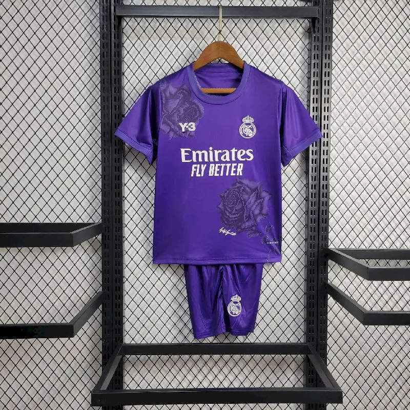 Kids Real Madrid 2024/25 Y-3 Rose Kit